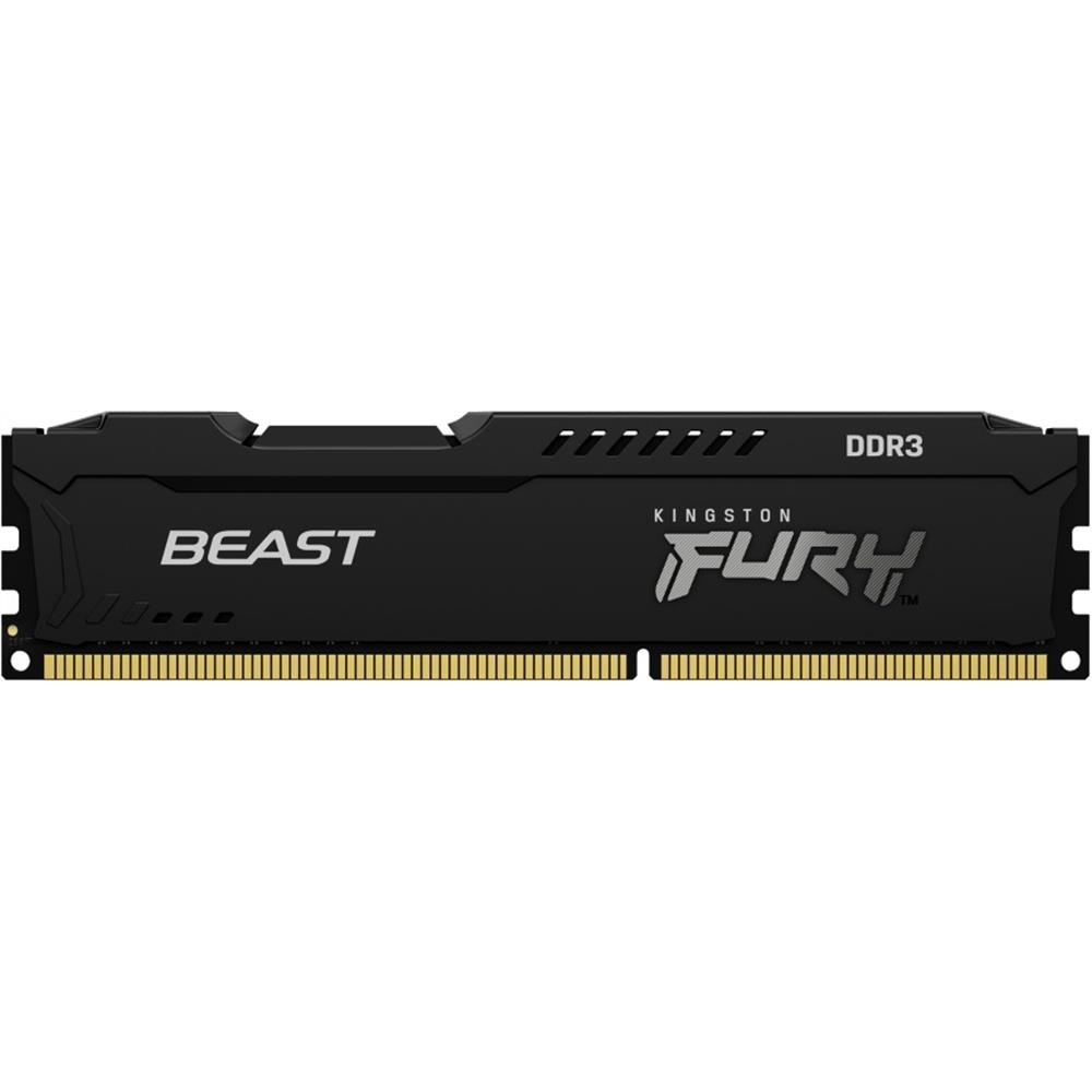 8GB memória DDR3 1600MHz Kingston FURY Beast Black KF316C10BB/8 fotó, illusztráció : KF316C10BB_8