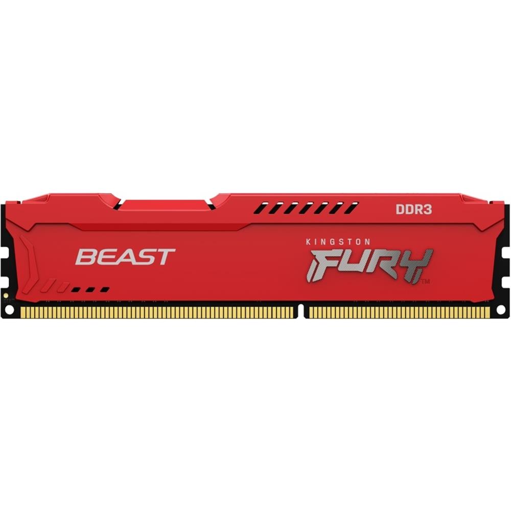 8GB memória DDR3 1600MHz Kingston FURY Beast Red KF316C10BR/8 fotó, illusztráció : KF316C10BR_8