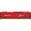8GB memória DDR3 1600MHz Kingston FURY Beast Red KF316C10BR/8