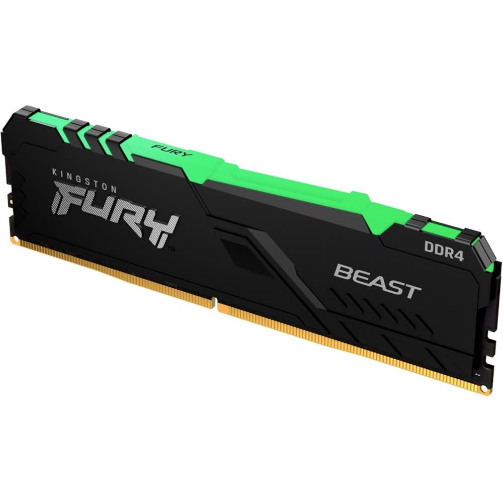 16GB DDR4 memória 2666MHz 1x16GB Kingston FURY Beast RGB fotó, illusztráció : KF426C16BB1A_16