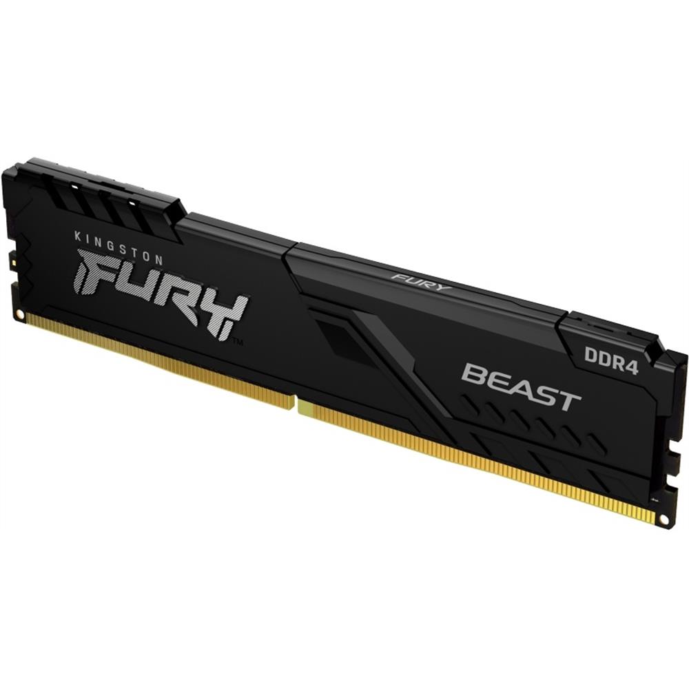 16GB DDR4 memória 2666MHz 1x16GB Kingston FURY Beast Black fotó, illusztráció : KF426C16BB_16