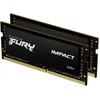 32GB notebook memria DDR4 2666MHz (Kit of 2) 1Gx8 Kingston FURY Impact KF426S15IB1K2/32                                                                                                                