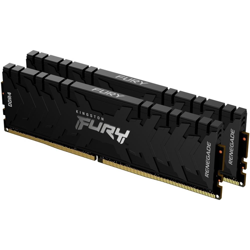 16GB DDR4 memória 3200MHz 2x8GB Kingston FURY Renegade Black fotó, illusztráció : KF432C16RBK2_16