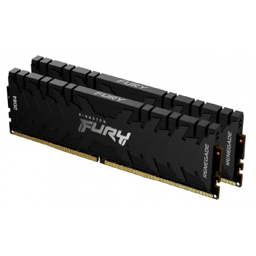 64GB DDR4 memória 3200 MHz 2x32GB Kingston FURY Renegade Black fotó, illusztráció : KF432C16RBK2_64