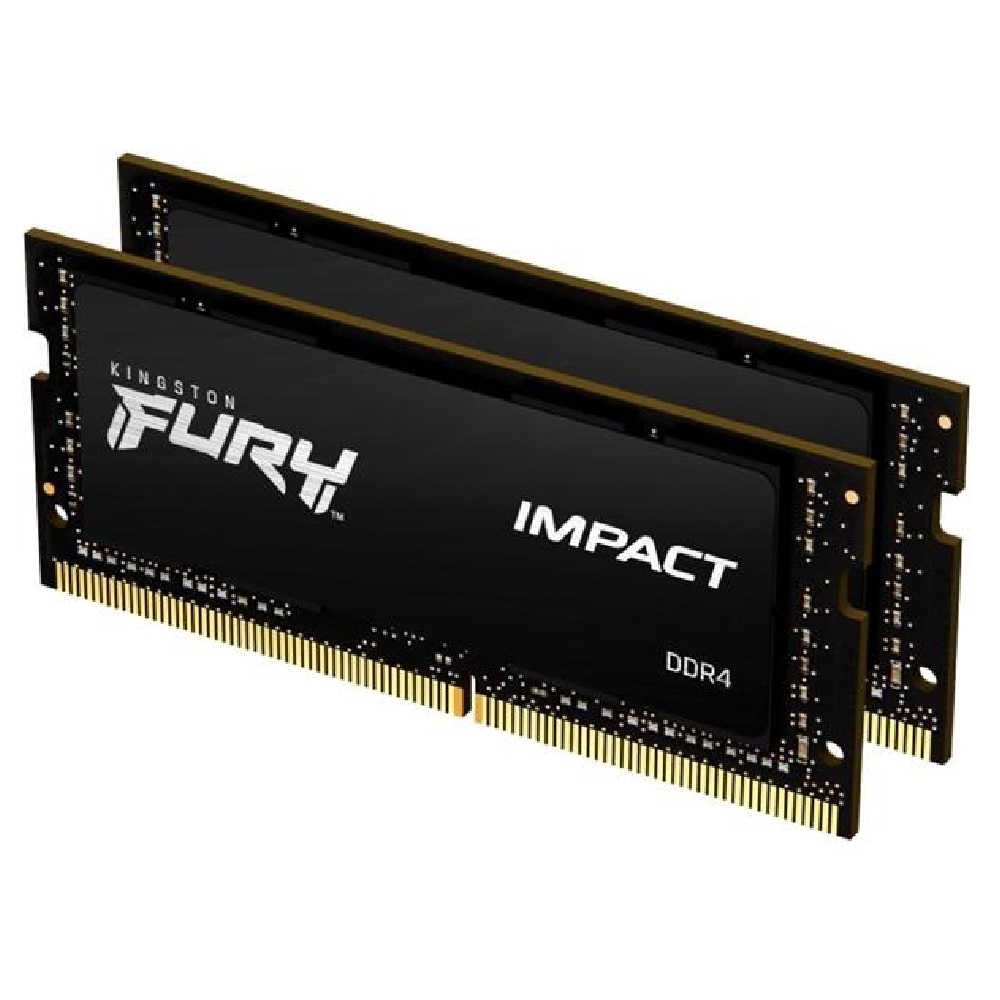 32GB DDR4 notebook memória 3200MHz 2x16GB Kingston FURY Impact fotó, illusztráció : KF432S20IBK2_32