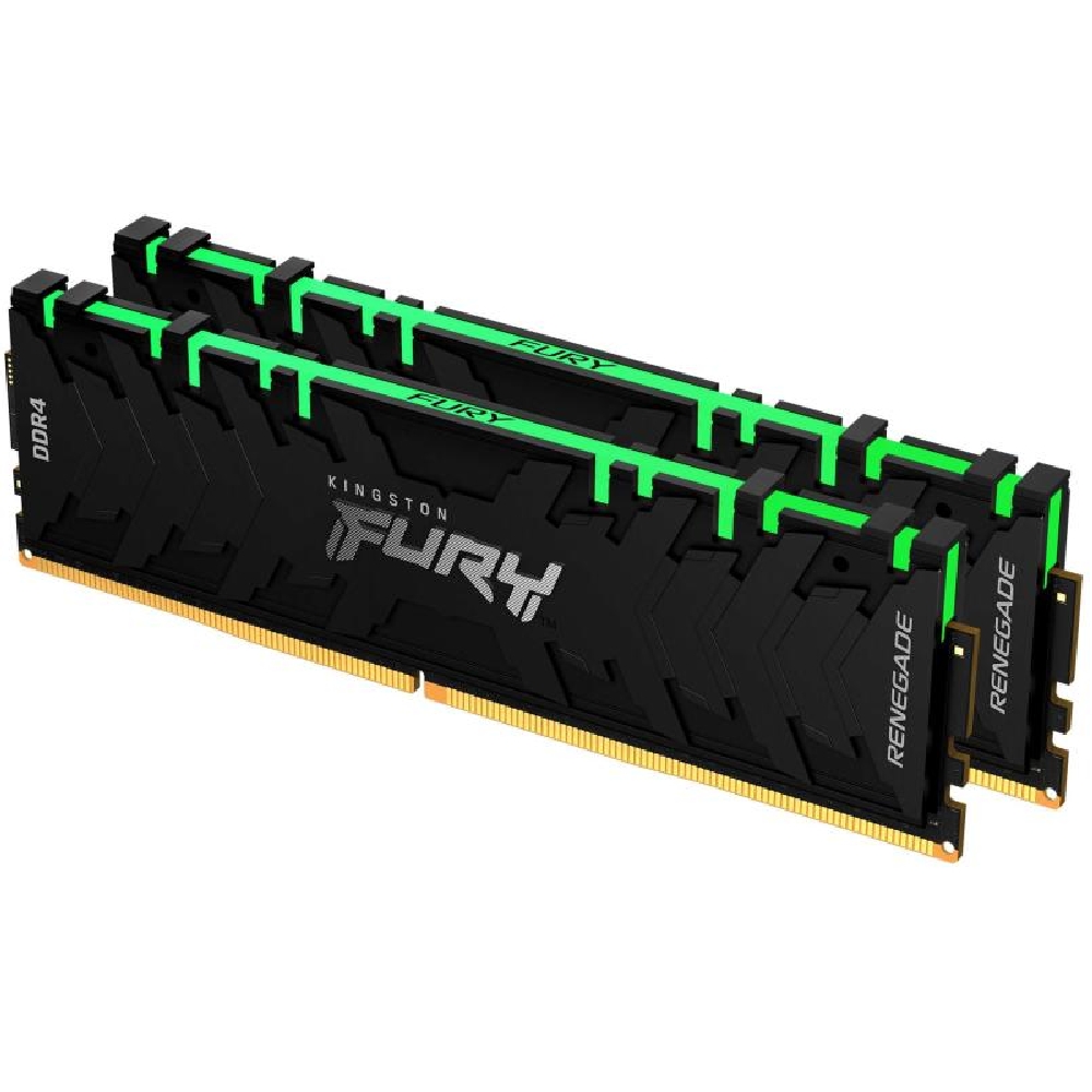 32GB DDR4 memória 3600MHz 2x16GB Kingston FURY Renegade fotó, illusztráció : KF436C16RB1AK2_32