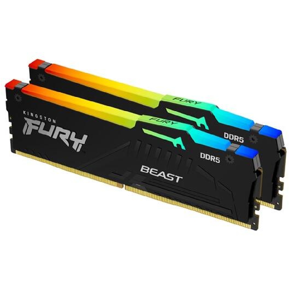 64GB DDR5 memória 4800MHz 2x32GB Kingston FURY Beast fotó, illusztráció : KF548C38BBAK2-64