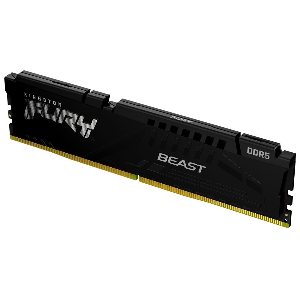 16GB DDR5 memória 4800MHz 1x16GB Kingston FURY Beast Black fotó, illusztráció : KF548C38BB-16