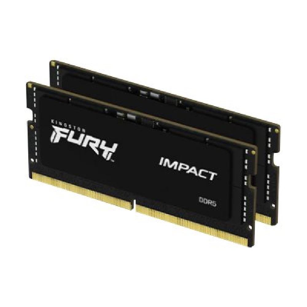 32GB DDR5 notebook memória 4800MHz 2x16GB Kingston FURY Impact fotó, illusztráció : KF548S38IBK2-32