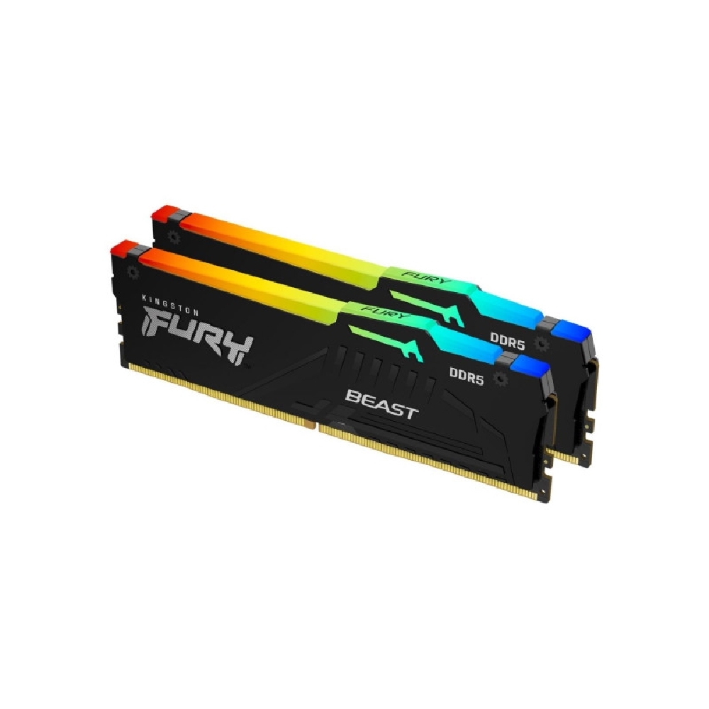 16GB DDR5 memória 5200MHz 2x8GB Kingston FURY Beast fotó, illusztráció : KF552C36BBEAK2-16