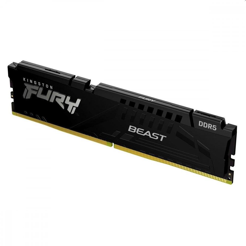 16GB DDR5 memória 5200MHz 1x16GB Kingston FURY Beast Black fotó, illusztráció : KF552C36BBE-16