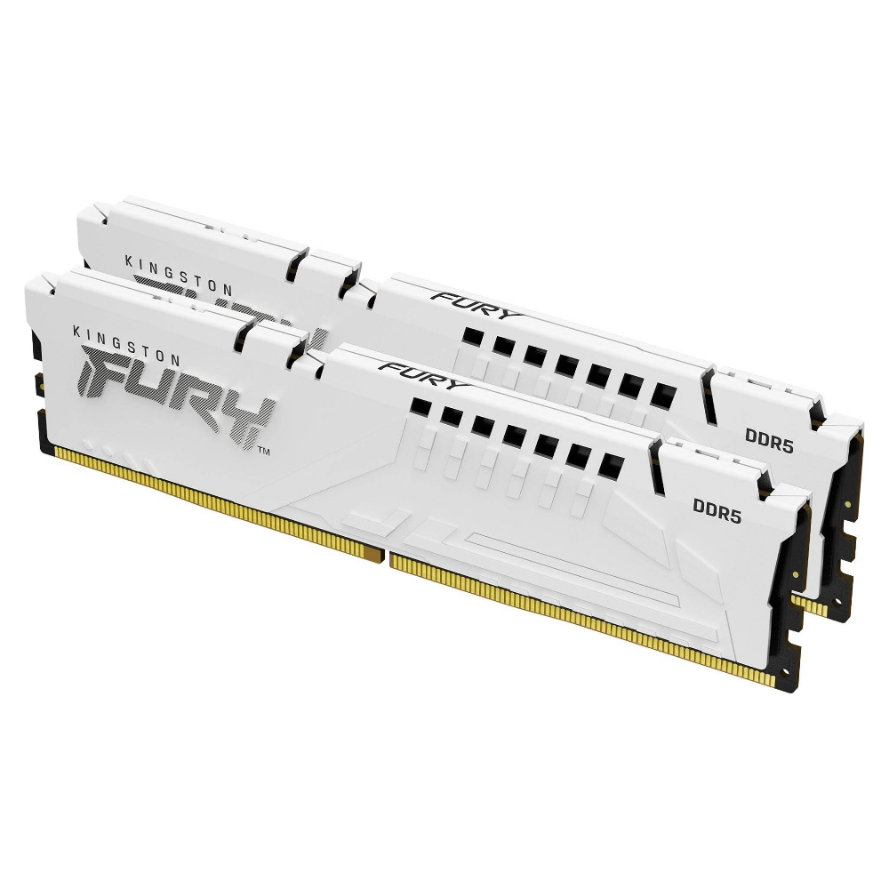 32GB DDR5 memória 5200MHz 2x16GB Kingston FURY Beast White fotó, illusztráció : KF552C40BWK2-32