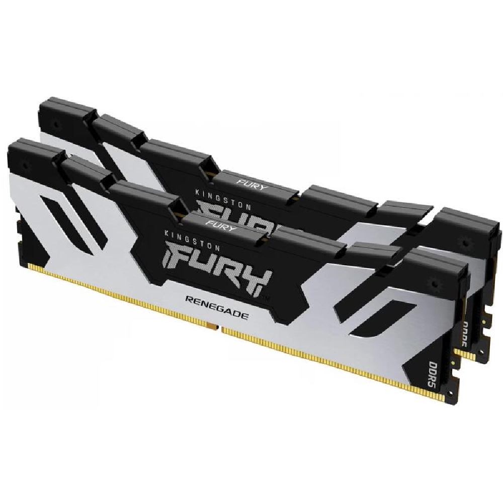 32GB DDR5 memória 6000MHz 2x16GB Kingston FURY Renegade White fotó, illusztráció : KF560C32RWAK2-32