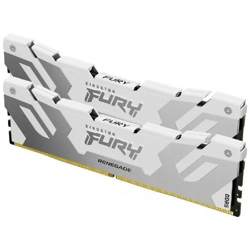 32GB DDR5 memória 6000MHz 2x16GB Kingston FURY Renegade White fotó, illusztráció : KF560C32RWK2-32