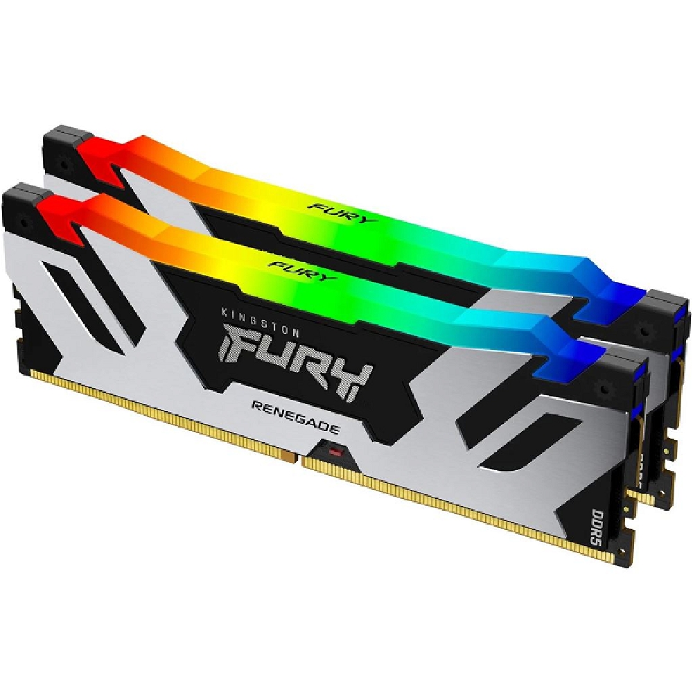 32GB DDR5 memória 6800MHz 2x16GB Kingston FURY Renegade White fotó, illusztráció : KF568C36RWAK2-32