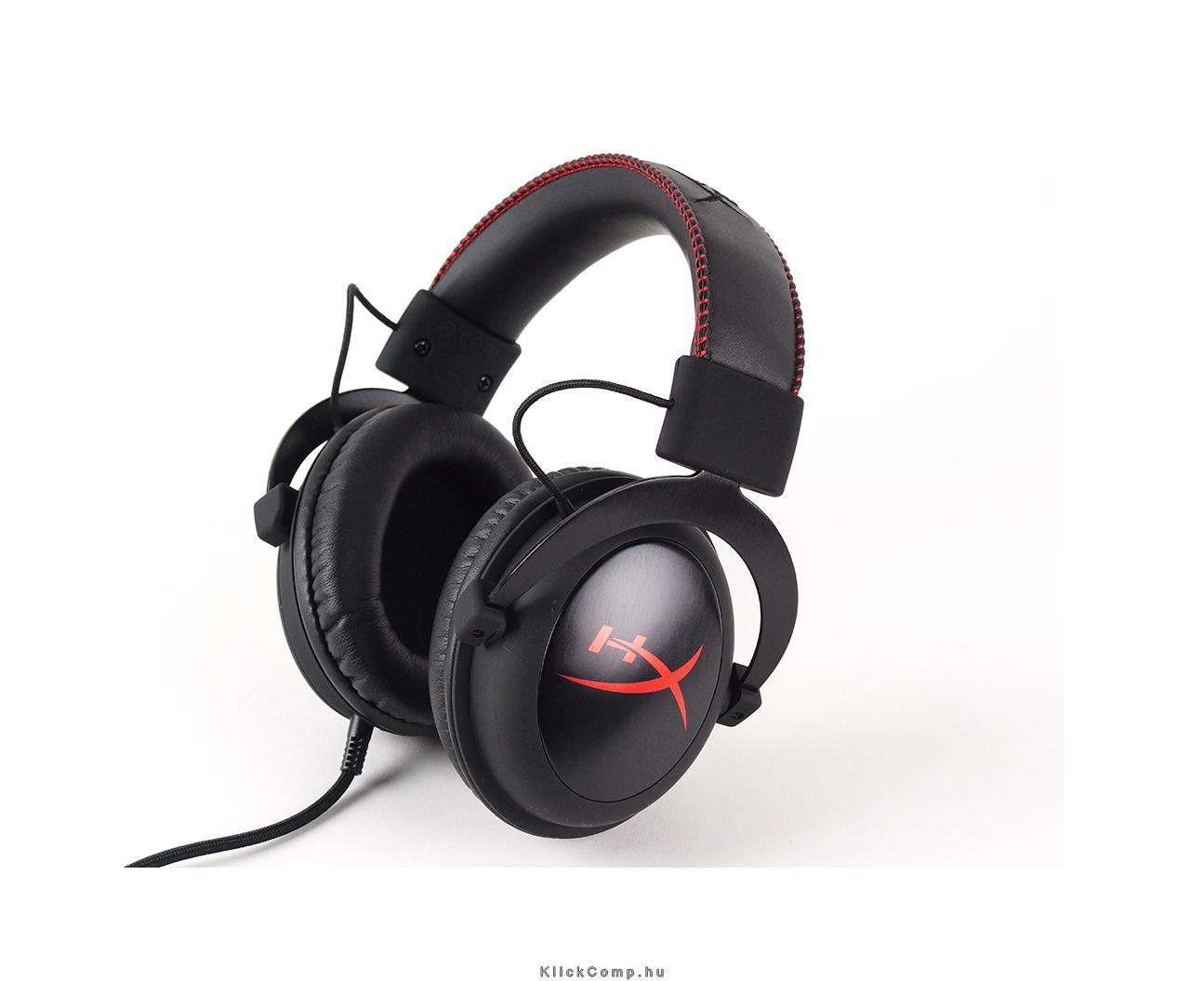 HyperX Cloud fekete 3,5 Jack gamer headset fotó, illusztráció : KHX-H3CL_WR