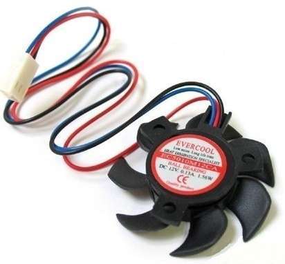 VGA hűtő venti, 5cm széles, 4500rpm fotó, illusztráció : KKC5010M12CA
