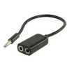 Jack 3.5mm 4ring (M) > 2*3ring(F) mic+head                            