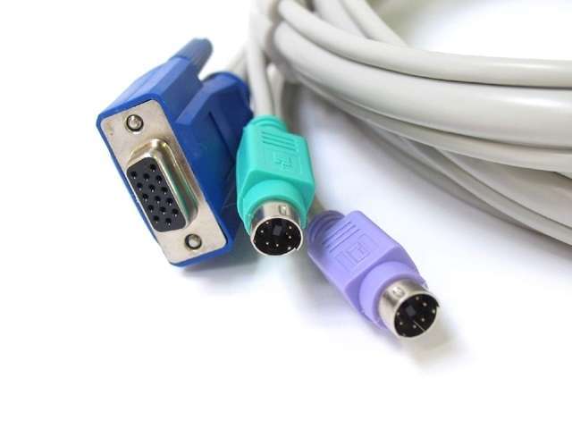 átkapcsoló kábel 2xPS2+VGA 1,8m fotó, illusztráció : KKTKVM01