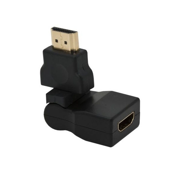 HDMI/M to HDMI/F 180° forg/dönt. adapter fotó, illusztráció : KKTMHH00MF180