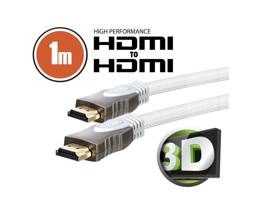 HDMI-HDMI monitor kábel, 1m 3D V1,4 fotó, illusztráció : KKTMHH01V14