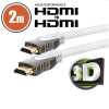 HDMI-HDMI monitor kábel, 2m 3D V1,4