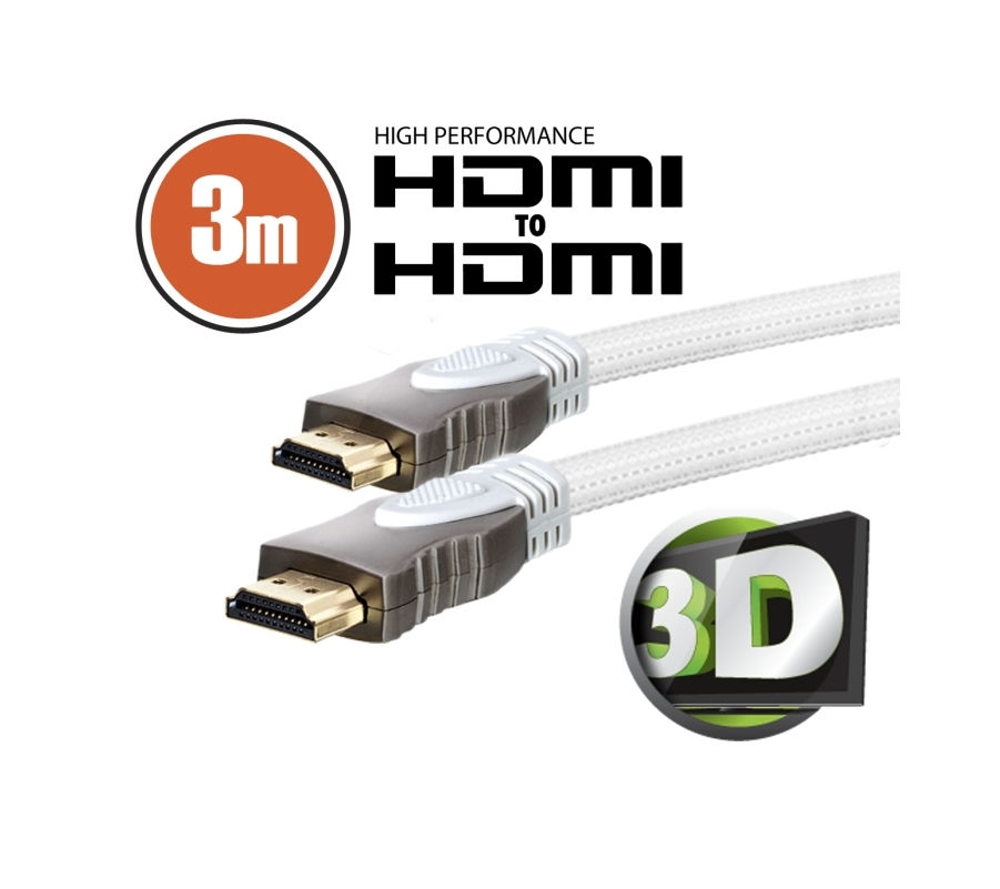 Kábel HDMI-HDMI monitor 3m 3D V1,4 fotó, illusztráció : KKTMHH03V14