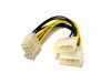 Tápkábel adapter VGA 2x4=>8 tűs Kolink KKTP0408 Technikai adatok