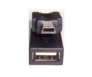 USB 2.0 A/F to Mini 5pin/M, 360 Adapter fotó, illusztráció : KKTU21MIB00FX