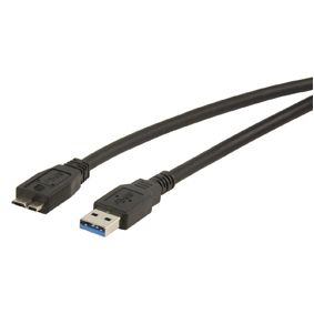 USB 3.0 összekötő kábel A/micro B, 1.8m fotó, illusztráció : KKTU3102B