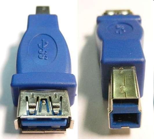 USB3.0 A/F to B/M Adapter fotó, illusztráció : KKTU31F00BM