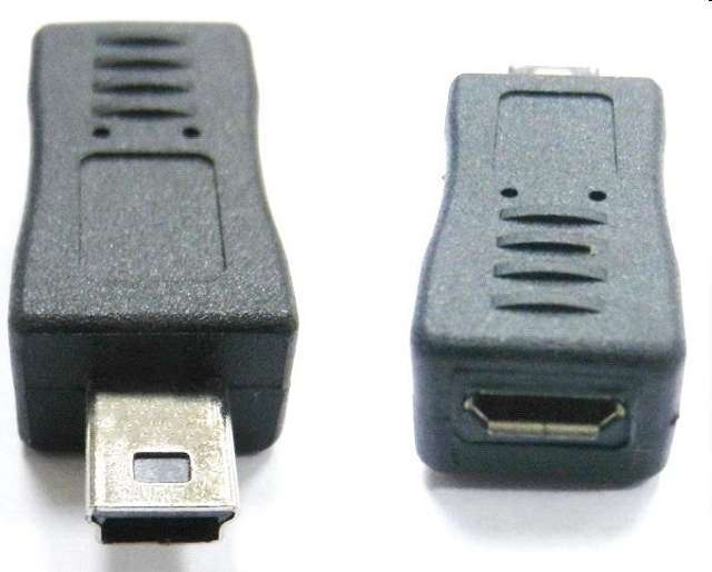 USB 2.0 Mini 5pin/M to Micro B/F Adapter fotó, illusztráció : KKTU3MIM00MCF