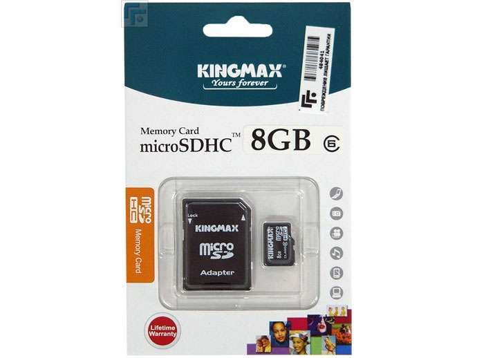 Kingmax 8GB micro SD Card Class 6+adapter (élettartam gar) - Már nem forgalmazo fotó, illusztráció : KM08GMCSDHC61A