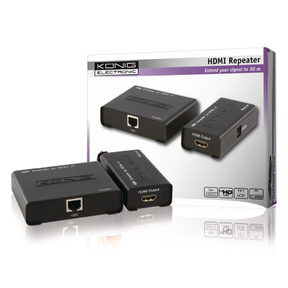HDMI HOSSZABBÍTÓ UTP-N KERESZTÜL fotó, illusztráció : KN-HDMIREP25