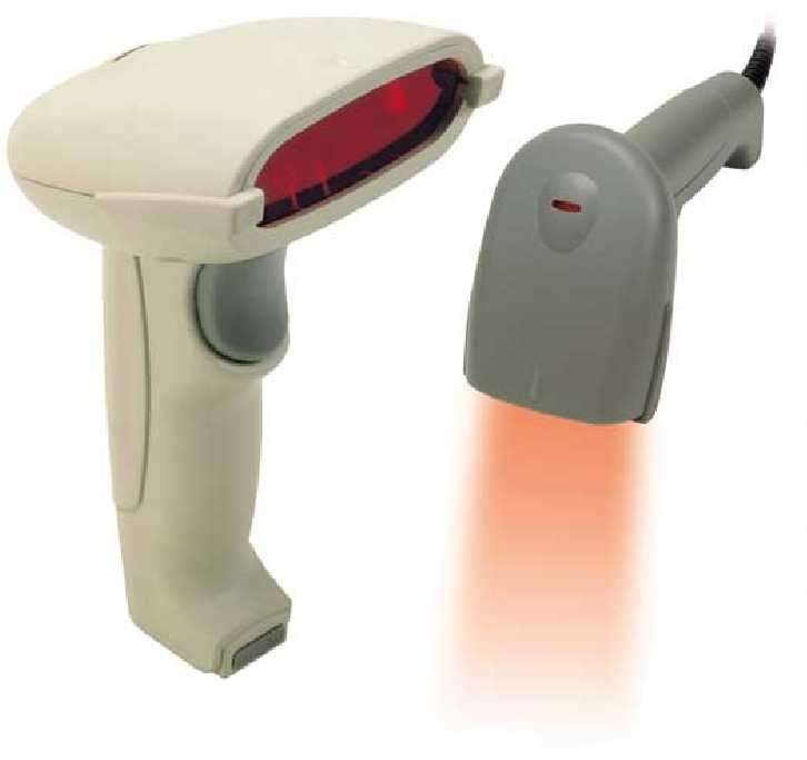 Laser USB fehér vonalkód olvasó fotó, illusztráció : KS-380MR