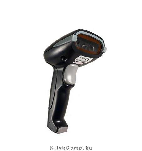 Laser USB fekete vonalkód olvasó fotó, illusztráció : KS-380MRB