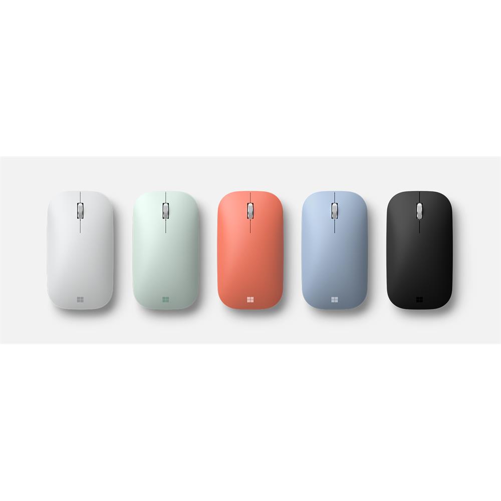Vezetéknélküli egér Microsoft Modern Mobile Mouse fehér fotó, illusztráció : KTF-00066