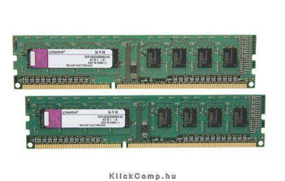 4GB/1333MHz DDR-3 Kit! 2db 2GB KVR1333D3S8N9K2/4G memória fotó, illusztráció : KVR1333D3S8N9K2_4G