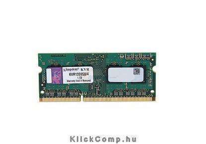 4GB DDR3 notebook memória 1333MHz SR x8 KINGSTON KVR13S9S8/4 fotó, illusztráció : KVR13S9S8_4