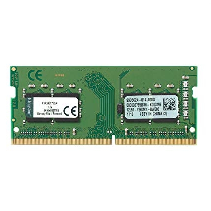 4GB DDR4 notebook memória 2400MHz Non-ECC 1Rx16 Kingston KVR24S17S6/4 fotó, illusztráció : KVR24S17S6_4