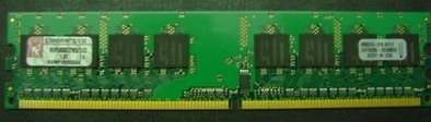 Memória DDR2 1GB 800MHz CL5 DIMM memória fotó, illusztráció : KVR800D2N5_1G