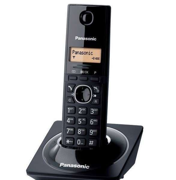 Panasonic DECT telefon fekete fotó, illusztráció : KX-TG1711HGB