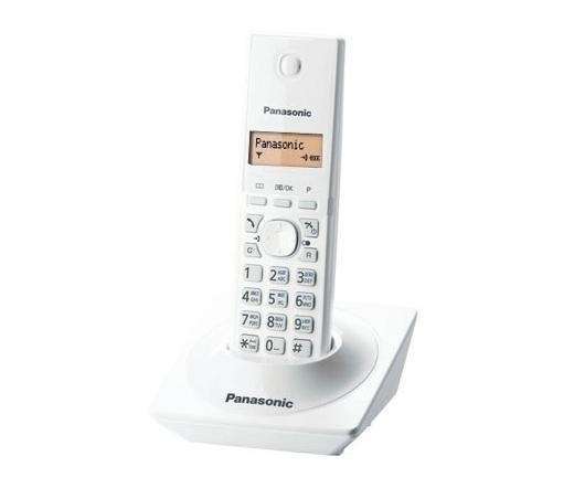 Panasonic DECT hívóazonosítós fehér telefon fotó, illusztráció : KX-TG1711HGW