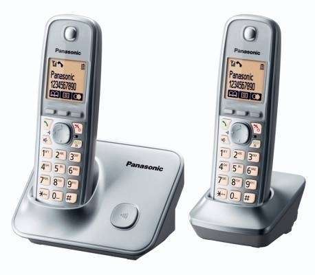 Panasonic duo DECT telefon szürke fotó, illusztráció : KX-TG6612PDM