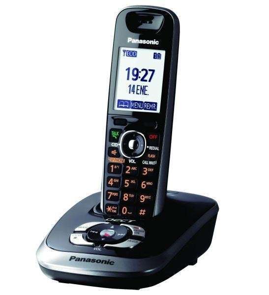 Panasonic KX-TG7521 DECT telefon, SMS, üzenetrögzítő, fekete fotó, illusztráció : KX-TG7521HGB
