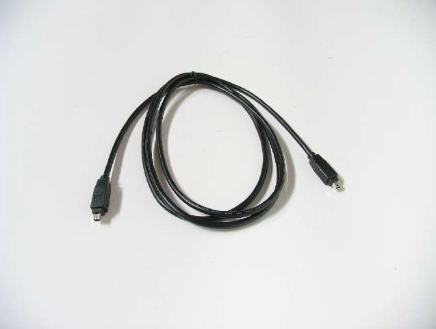 Kábel IEE1394 IEEE 1394 kábel 4P-4P 1.8m fekete Kolink fotó, illusztráció : Kolink-1394446