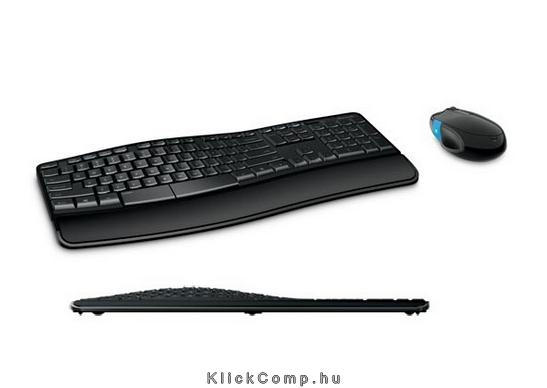 Vezetéknélküli billentyűzet + egér Microsoft Sculpt Comfort fekete HU fotó, illusztráció : L3V-00020