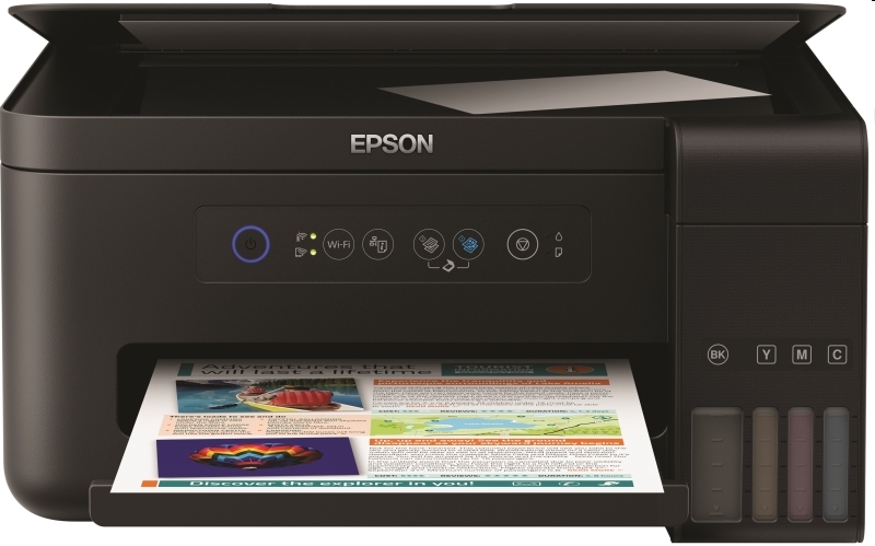 Multifunkciós nyomtató tintasugaras A4 Epson EcoTank L4150 színes MFP WIFI fotó, illusztráció : L4150