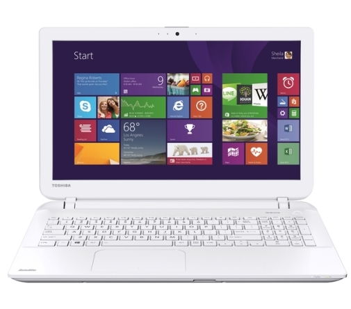 Toshiba Satellite 15.6  laptop , Intel N3530, 4GB, 750GB, DOS, fehér fotó, illusztráció : L50-B-1EF
