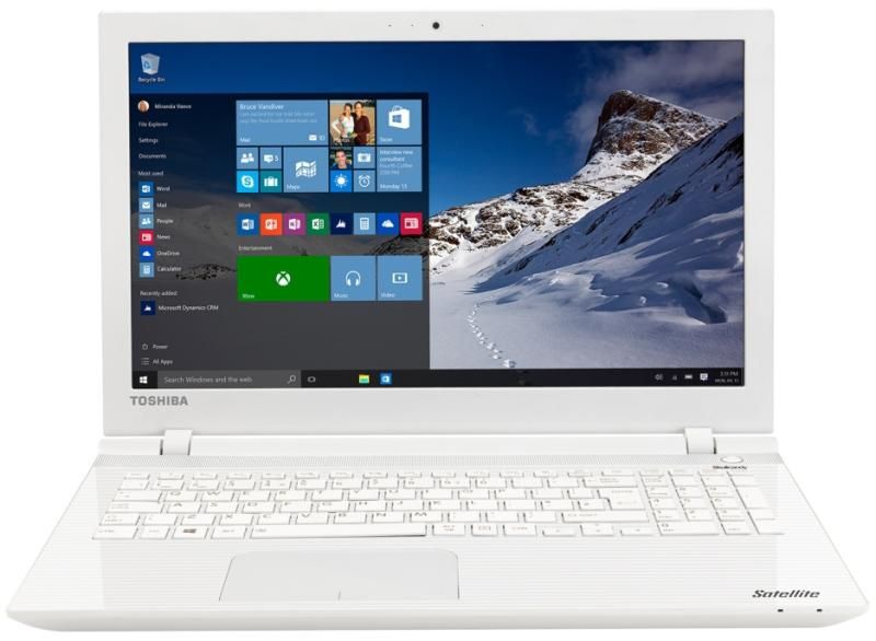 Toshiba Satellite L50 laptop 15.6  PQC N3700 1TB DOS fehér fotó, illusztráció : L50-C-1C8